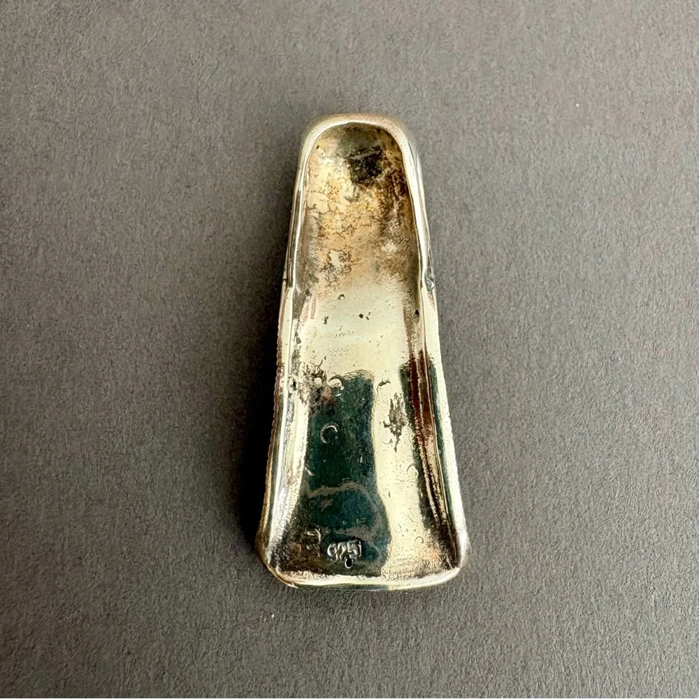 Sterling Silver Marcasite Pendant - Picture 5 of 6